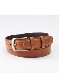 Dockers Brown Drop Edge Stitched Leather Belt