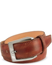 Pakerson Brown Hand Painted Italian Leather Belt