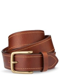 Merona Brown Leather With Topstitch Brown Tm