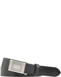 J.Crew Classic Leather Belt With Removable Silver Plated Buckle