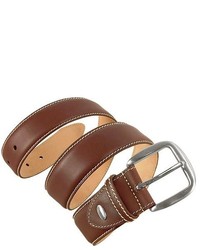 Manieri Dark Brown Smooth Leather Belt