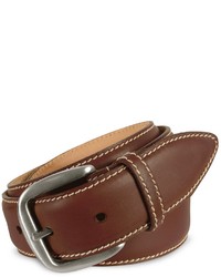 Manieri Dark Brown Smooth Leather Belt