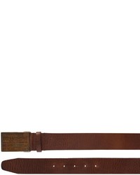 DSQUARED2 40mm Logo Metal Buckle Leather Belt