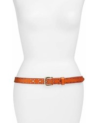 Elise M Trevor Perforated Leather Hip Belt