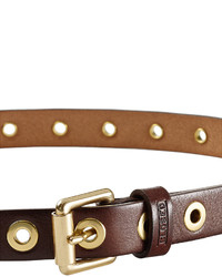 Closed Embellished Leather Belt