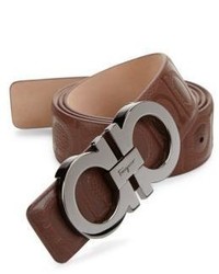 Salvatore Ferragamo Gancini Leather Belt