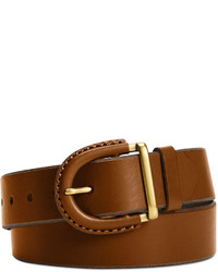 Fossil Leather Belt With Covered Buckle