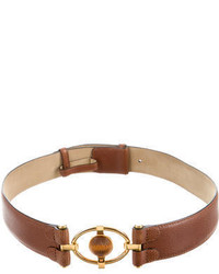 Lalique Leather Embellished Belt