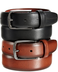 Perry Ellis Leather Park Avenue Big And Tall Belt