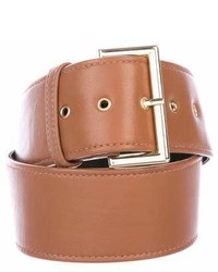 Christian Siriano Leather Wide Belt