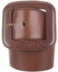 michael kors wide leather belt