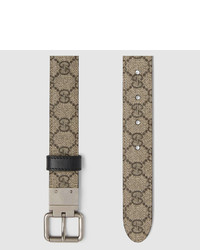 Gucci Reversible Leather And Web Belt