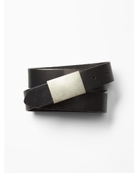 Gap Silver Plaque Leather Belt
