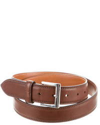 Santoni Smooth Leather Belt