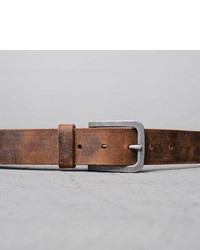 DSTLD Standard Leather Belt In Black