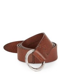 Brunello Cucinelli Textured Leather D Ring Belt