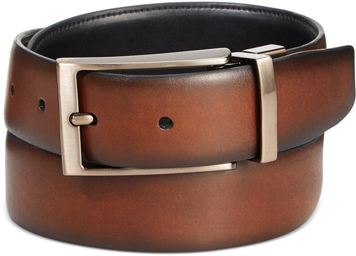 Ryan Seacrest Distinction Tuscan Leather Reversible Belt, $45