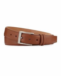 W.KLEINBERG W Kleinberg Basic Leather Belt With Interchangeable Buckles Brown
