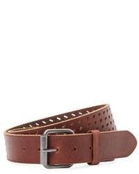 Will Leather Goods Diagonal Perforated Belt