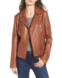 LaMarque Asymmetrical Zip Leather Biker Jacket