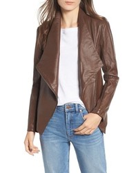 BB Dakota Gabrielle Faux Leather Asymmetrical Jacket