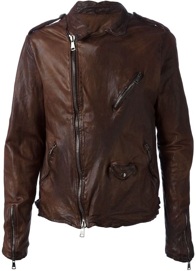 Giorgio Brato Distressed Biker Jacket, $1,007 | farfetch.com | Lookastic