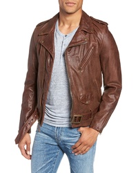 Schott NYC Hand Vintaged Cowhide Leather Motocycle Jacket