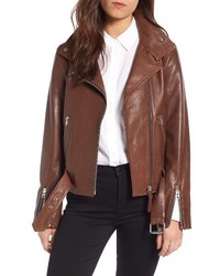 Mackage Miela N Belted Leather Moto Jacket