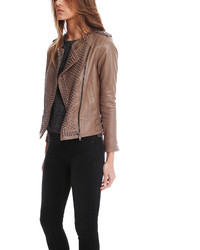 Nour Hammour Erin Studded Leather Jacket