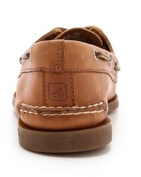 Sperry Ao Classic Boat Shoes On Brown Sole