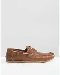 Red Tape Boat Shoes In Leather