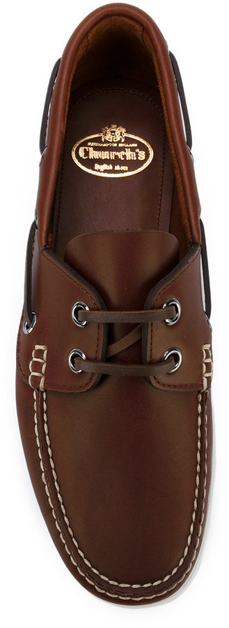 Churchs Lace Up Boat Shoes 327 Lookastic