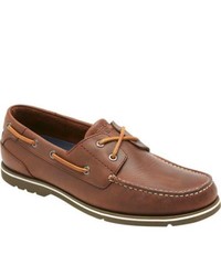 Rockport Summer Tour 2 Eye Boat British Tan Leather Lace Up Shoes