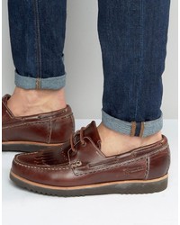 Grenson Stevie Leather Boat Shoes
