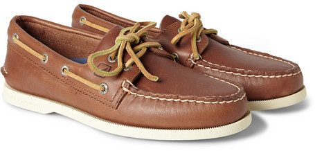 sperry leather top sider