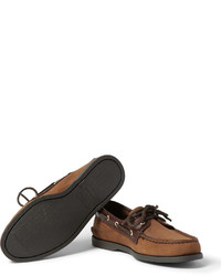 Sperry Top Sider Leather Trimmed Nubuck Boat Shoes