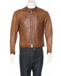 Maison Margiela 2001 Five Zip Leather Moto Jacket