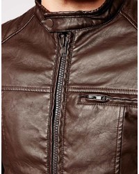 Barneys Leather Look Biker Jacket