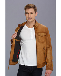 Stetson Burnish Leather Jacket With Inset Pkts