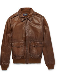 Polo Ralph Lauren Farrington Leather Bomber Jacket