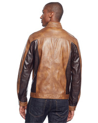 INC International Concepts Jones Two Tone Faux Leather Jacket Only At Macys