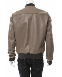 Balenciaga Leather Bomber Jacket W Tags
