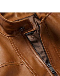Prada Leather Caf Racer Jacket