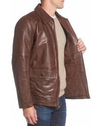 Andrew Marc Marc New York Bakers Calfskin Leather Jacket