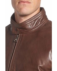 Andrew Marc Marc New York Calfskin Leather Moto Jacket