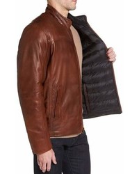 Missani Le Collezioni Reversible Washed Leather Jacket