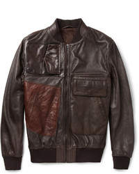 Maison Martin Margiela Patchwork Leather Bomber Jacket