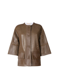 Marni Perforated Leather Jacket
