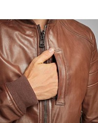 Belstaff Stockdale Jacket In Tumbled Lightweight Lambskin Leather