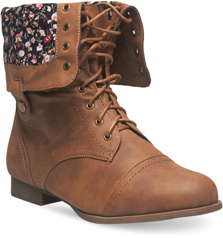 fold over combat boots